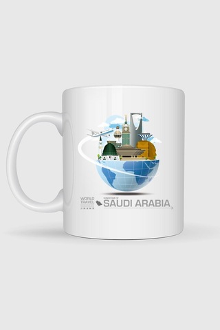 Saudi Arabia Travel Tasarımlı Kupa Bardak