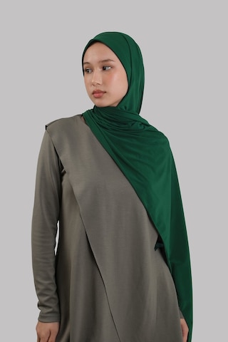 Hürrem Bone Zümrüt Pratik Hazır Geçmeli Şal Sandy Önü Süngerli 2414 37