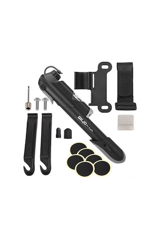 Kangvka Gıyo Bisiklet Lastiği Tamir Seti: Presta-schrader Valfler İçin 120psı Mini Hava Pompa, Tamir Leke Ve Araçlar