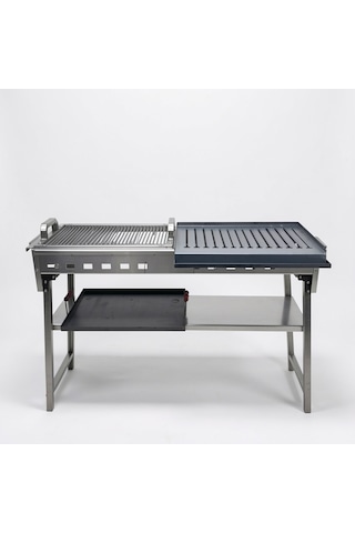 Tavuk-et-köfte-balık-mangalı 35x90 Cm Çok Foksiyonlu Katlanır 80 Cm Profil Ayak Galvaniz