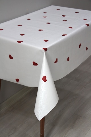 Astarlı Silinebilir Pvc Muşamba Masa Örtüsü 76-g-beyaz