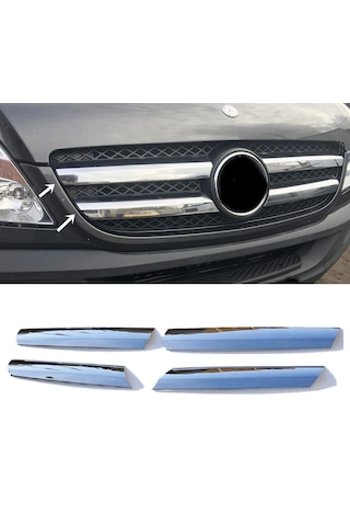 Mercedes Sprinter Krom Ön Panjur 4 Parça P.çelik 2006-2013 Arası