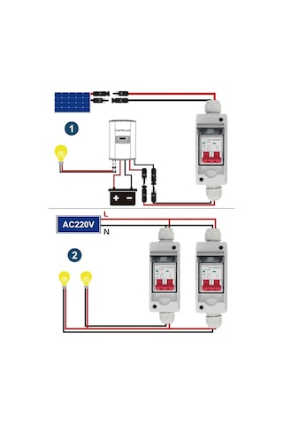 Su Geçirmez Ip65 Dağıtım Kutusu Ve Minyatür Sigorta Kesicili Fotovoltaik Ayırıcı - Dc500v 32a Kombinasyon Kutusu Diğer