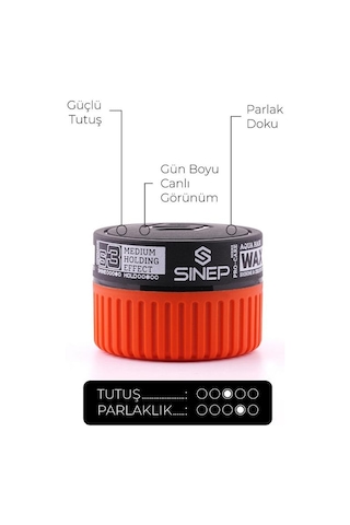 Sinep Pro-care Serisi Wax 150 Ml S3 Orta Tutuş Ve Parlaklık Tatlı Sakız Kokulu