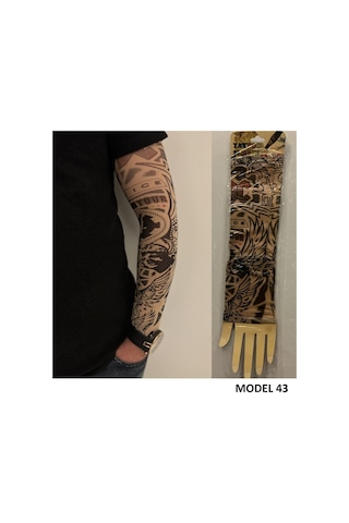 Giyilebilir Dövme 3 Çift 6 Adet Kol Çorap Dövmesi Sleeve Tattoo Set15