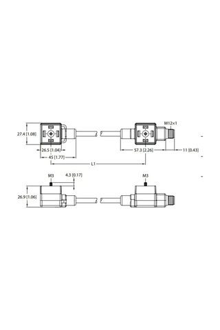 Turck 6606642 Vas22-s80e-0,15-das22-s-fs5.43-2/txl Bağlantı Aksesuarları