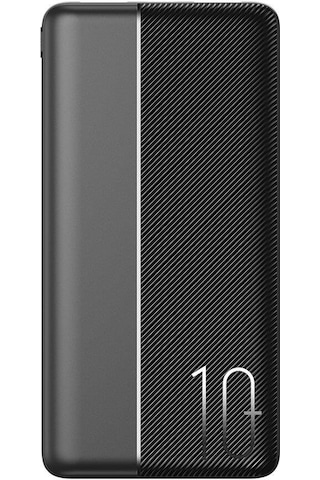 Wiwu Wi-P032 10000 mAh Dual USB-A ve Type-C PD LED Işık Göstergeli Taşınabilir Powerbank Siyah