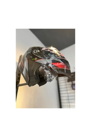 Rs2 Çene Açılır Güneş Vizörlü Kask Kırmızı
