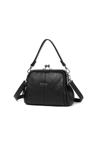 Smart Bags Yıkama Deri Burslu Postacı Kadın Çantası 21-k Barcelona 1903-7 Siyah