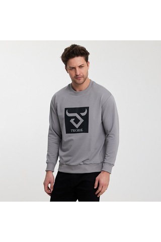 Twobull OSLO Erkek Gri Sweatshirt