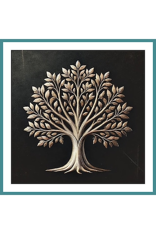 Trendexa Bronz Ağaç Kanvas Tablo 60x60cm Mac