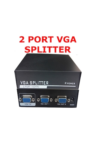 Vga Çoklayıcı Vga Splitter 2 Port Vga Video Splitter 1 İn 2 Out