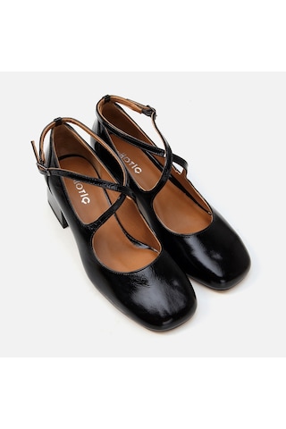 Hotiç Hakiki Deri Siyah Kadın Kalın Topuk 01ayh290540a100 Siyah