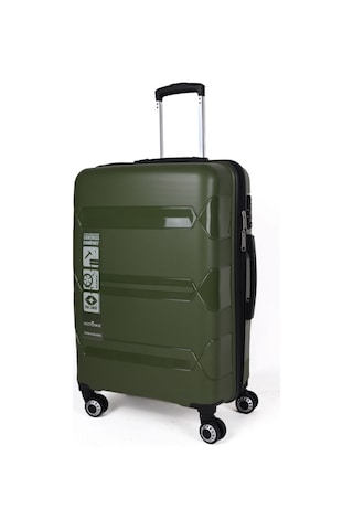 Hotowa Gold Pp Valiz 8011 Haki Yeşil Tsa Kilitli Orta Boy Haki