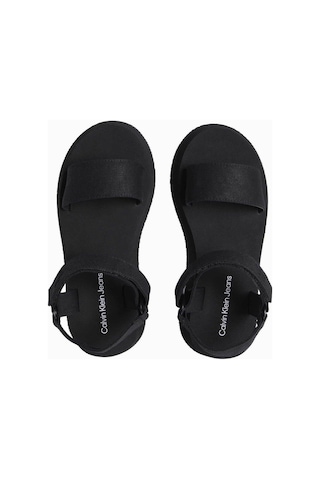 Calvin Klein Velcro Webbin Flat Terlik-7237 Siyah