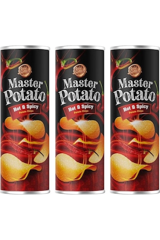 Master Potato Acılı & Baharatlı Cips 3 x 160 G