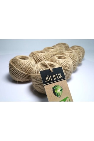 100 G Jüt İplik-10'lu Jüt İp , Hasır İp , Kırnap İp , Doğal İp , Çuval İp