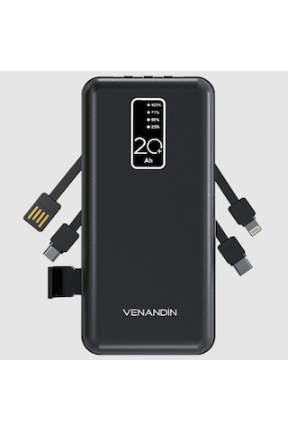 Venandin Pwb20c1 10w 20,000mah Powerbank Siyah