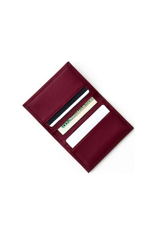Helmbrook London Townsend Erkek Bordo Deri Özel Tasarım Çok Bölmeli Rfid Korumalı Kartlıklı Cüzdan Bordo