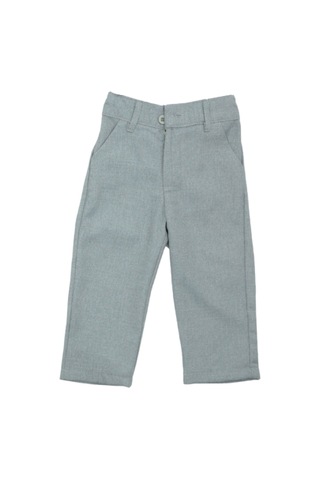 Modanino Erkek Bebek 4'lü Takım Set Pantolon+gömlek+yelek+papyon 12389 Gri