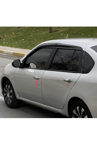 Ebal Otomotiv Renault Clio 3 SYMBOL Krom Kapı Kolu 4 prç. 2009-2013 P.Çelik