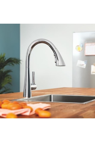 Grohe Eviye Bataryası Spiralli 2 Fonksiyonlu Zedra Krom- 32294002