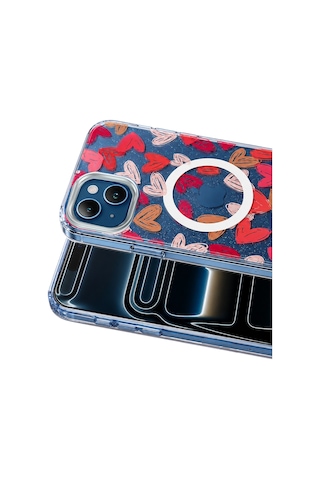 Onegif Apple iPhone Uyumlu 15 Desina Magsafe Kapak - Desen 6 Kod: 7379