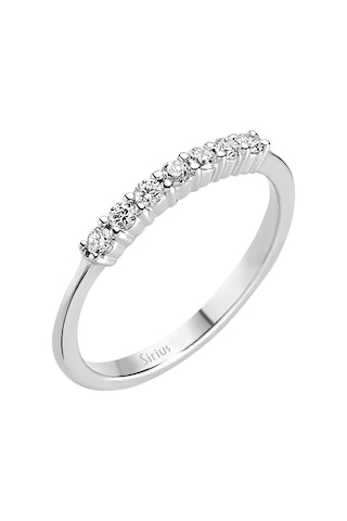 Sirius F Renk 0,14 Karat Pırlanta 7 Taş Yüzük 0807R0056
