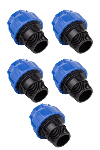 Kaplin Boru Bağlantı Erkek Adaptör 32x1" - 5 Adet