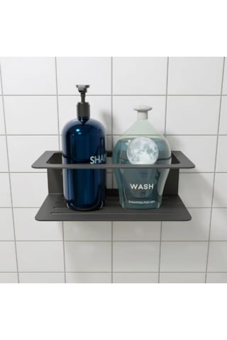 Hvngroup Metal Banyo Şampuanlık Askısı, Duş Rafı Siyah