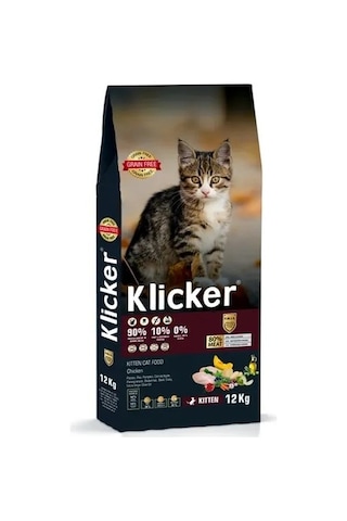 Klıcker Tavuklu Yavru Kedi Kuru Maması 12 KG