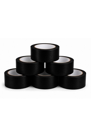 Sanplaza Siyah Duct Tape Güçlü Çok Amaçlı Tamir Ve Tadilat Bandı 48 Mm X 10 Mt 6 Adet