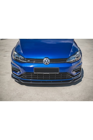 Vw Golf 7.5 R Tampon Ön Lip Parlak Siyah Plastik Ön Ek Karlık 2017 2018 2019 2020 2021 Karlık+bodykit+ek