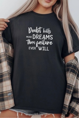 Freedom Store Unisex Oversize 24/1 Penye Dtf Baskılı Tişört - Dtf291 Siyah