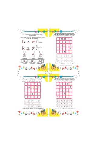 Çocuklar İçin Zeka & Dikkat Güçlendiren FUTOSHİKİ Orta Düzey Yeni Nesil JAPON SUDOKU 7-99 Yaş