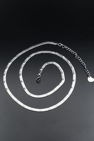 Italyan Model Paslanmaz Çelik Zincir 4mm 902099 Gümüş