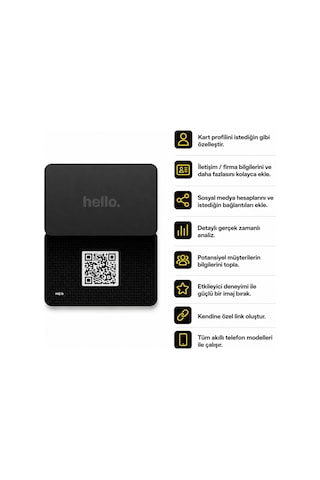 Meo Hello Akıllı Nfc Ve Qr Kodlu Kartvizit