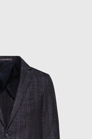 Ac&Co / Altınyıldız Classics Erkek Lacı Yün Slim Fit Dar Kesim Mono Yaka Desenli Kapak Cepli Blazer Ceket