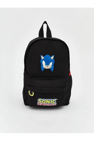 Lc Waikiki Siyah Sonic Baskılı Erkek Çocuk Sırt Çantası