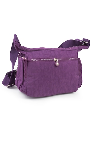 Krinkıl / Klinkır Su Geçirmez Kumaş Çok Gözlü Çapraz Kol Ve Omuz Postacı Çantası 116g Mor