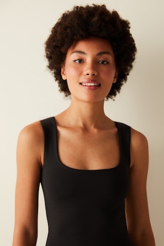 Penti Square Neck Siyah Üst