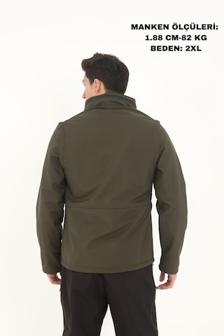 Camp Scoutland Camp460 Outdoor Tactical Softshell Su & Rüzgara Dayanıklı Erkek Taktik Yelek & Mont Haki