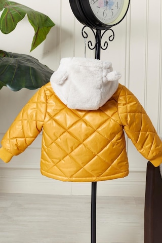 Benitto Kids Benittokids Erkek Bebek Çocuk Kulaklı Kapüşonlu Mont 51323 Sarı