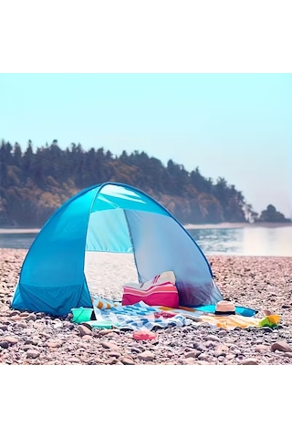 Küçük Plaj Çadırı Açık Mavi