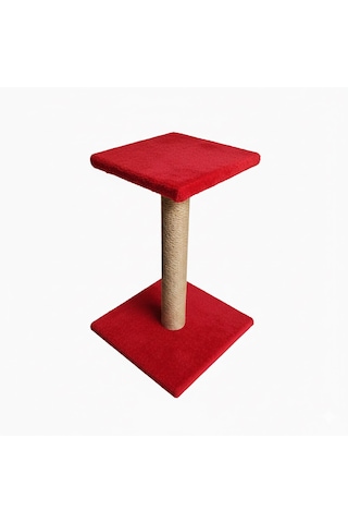 Brt Pet Platform Kedi Tırmalama Tahtası - 52cm - Kırmızı