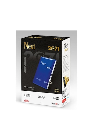 Next 2071 Hd Uydu Alıcısı Ip Tv Hevc H265 Next Antenli Wifi