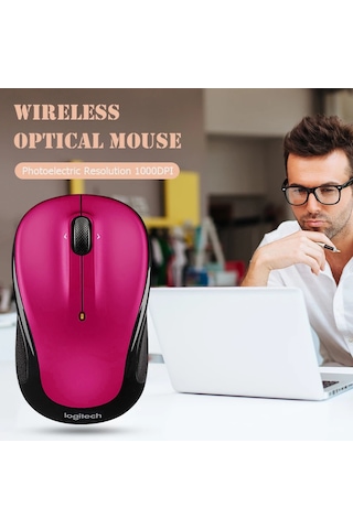 Logitech M325s Kablosuz Fareler 3 Düğmeler Usb Kablosuz Fare 1000 Dpı 2.4 Ghz Black M221