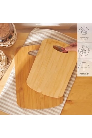 Bambu Kesme Tahtası, 2'li Set 25 X 35