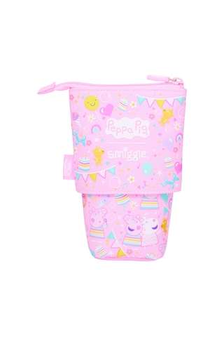 Peppa Pıg İç İçe Geçmeli Katlanır Kalem Kutusu Pembe