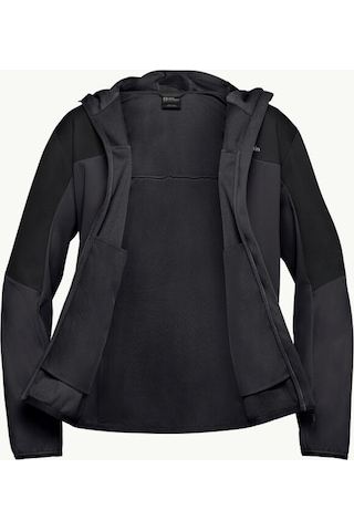 Jack Wolfskin Jack Wolfskın Feldberg Hoody M Erkek Phantom Softshell A63970-6350 Siyah